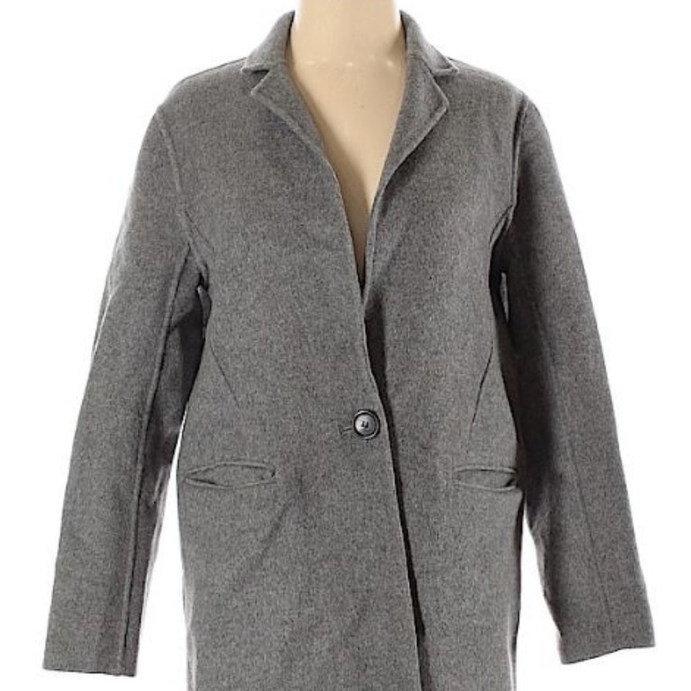 genuine people coat gray sz XS 100% wool